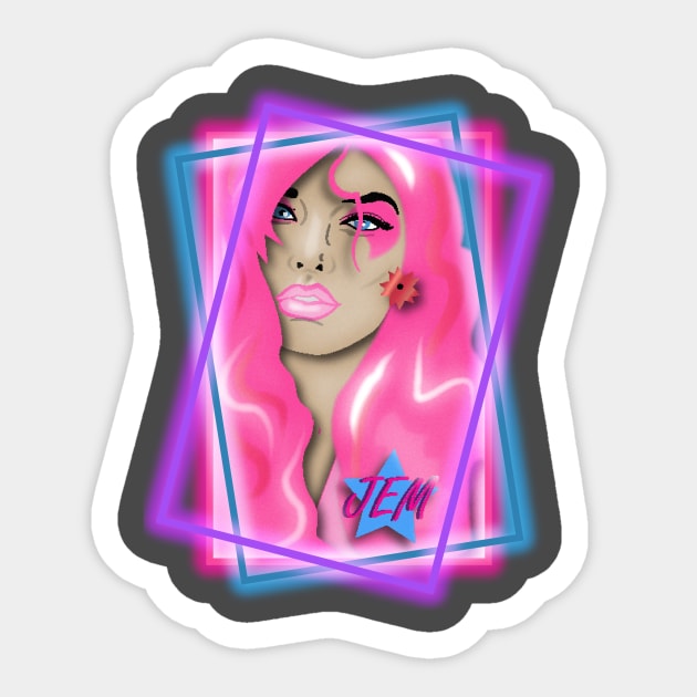 Jem Glam and Glow Sticker by G9Design